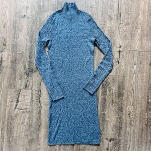 American Eagle Outfitters Heather Blue Sweater Dress NWOT